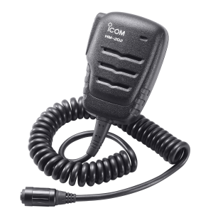 Icom HM202 Lightweight Compact IPX7 Waterproof Speaker Mic