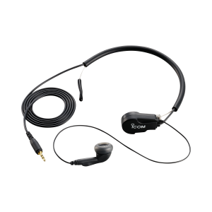 Original Icom HS97 Lightweight Earphone with Throat Mic Headset