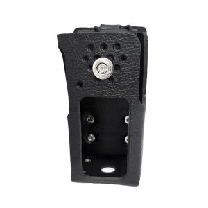 Leather Two-Way Radio Holster - Icom LCF1000TS With Cutout For Display and Full Keypad