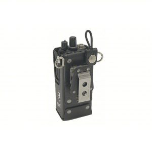 Leather Two-Way Radio Holster - Icom LCF1035SW With Display Cutout For F3400D/F4400D