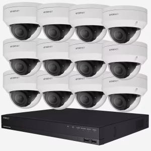WISENET 16 CHANNEL NVR & 12 CAMERA PACKAGE