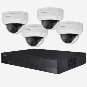 WISENET 4 CHANNEL NVR & 4 CAMERA PACKAGE