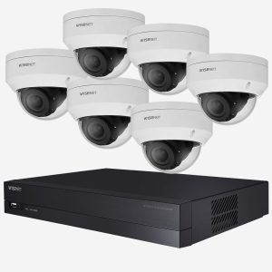 WISENET 8 CHANNEL NVR & 6 CAMERA PACKAGE